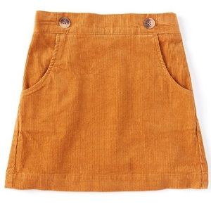 Copper Key Big Girls Corduroy Button Skirt Size Medium Youth